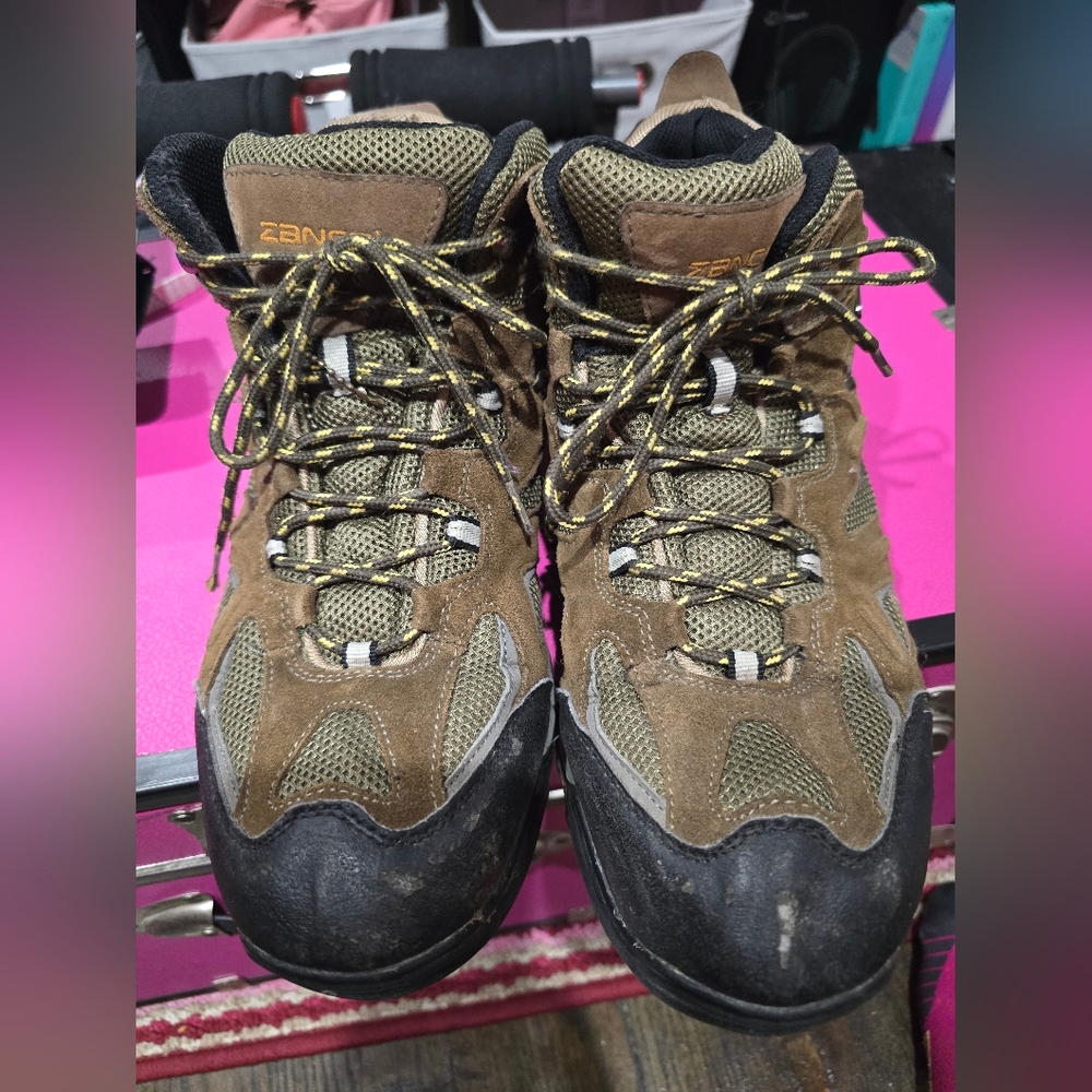 Zanco, Men's Waterproof,Mid-Top,Hiker, Size 12, Width Medium, Color OLIVE